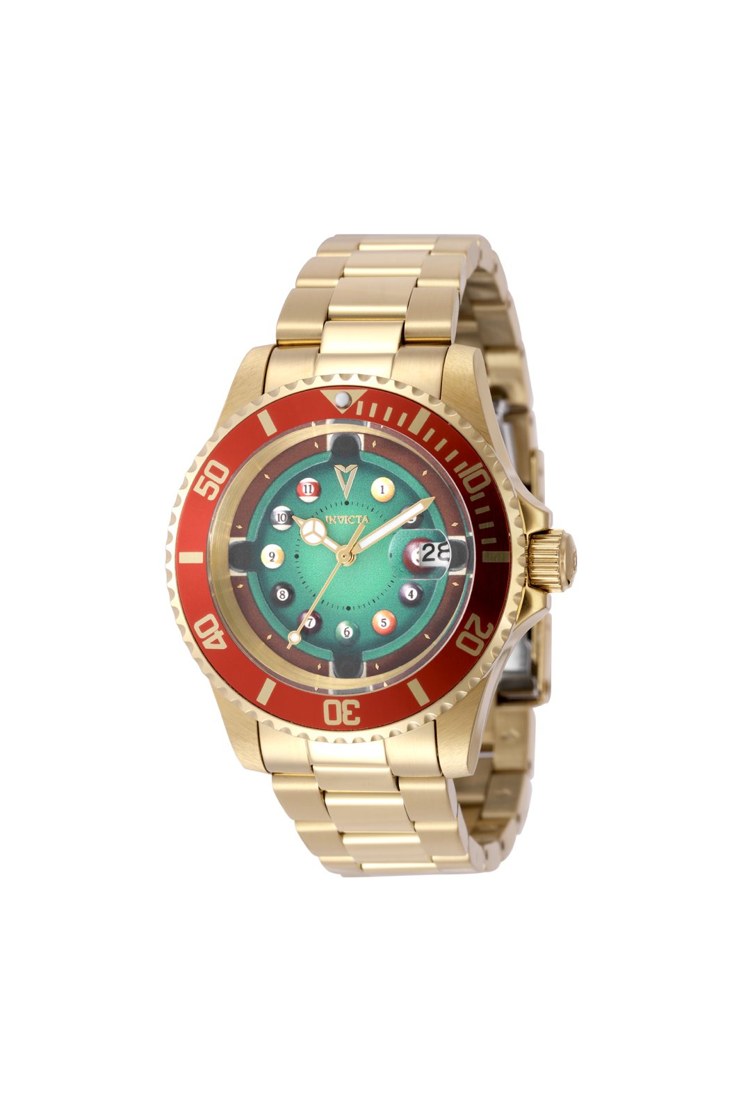 Invicta Pro Diver 50522 Reloj de Hombre - Movimiento de Cuarzo - Acero Inoxidable con Esfera Verde - 40 mm