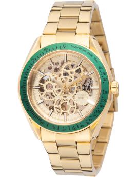 Invicta Objet D Art 69453 Orologio da Uomo - Movimento Automatico - Acciaio Inossidabile con Quadrante Dorato - 43 mm