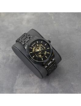 Invicta Objet D Art 69506 Herrenuhr - Automatikwerk - Edelstahl mit schwarzem Zifferblatt - 43 mm