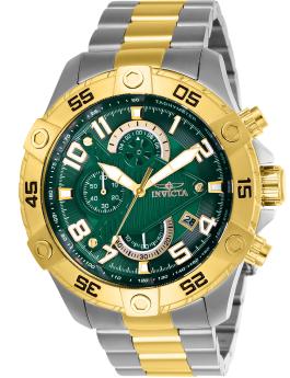 Invicta S1 Rally 26099 Herrenarmbanduhr - Quartz Uhrwerk - Edelstahl mit grünem Zifferblatt - 48 mm