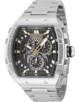 Invicta Invicta Racing 49218 Reloj de Hombre - Movimiento de Cuarzo - Acero Inoxidable con Esfera Negra - 47 mm