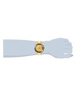 Invicta Pro Diver - SCUBA 22227 Orologio da Uomo - Movimento al Quarzo - Acciaio Inossidabile con Quadrante Dorato - 50 mm