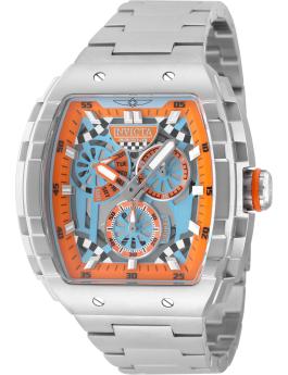 Invicta Invicta Racing 49220 Reloj de Hombre - Movimiento de Cuarzo - Acero Inoxidable con Esfera Naranja - 47 mm