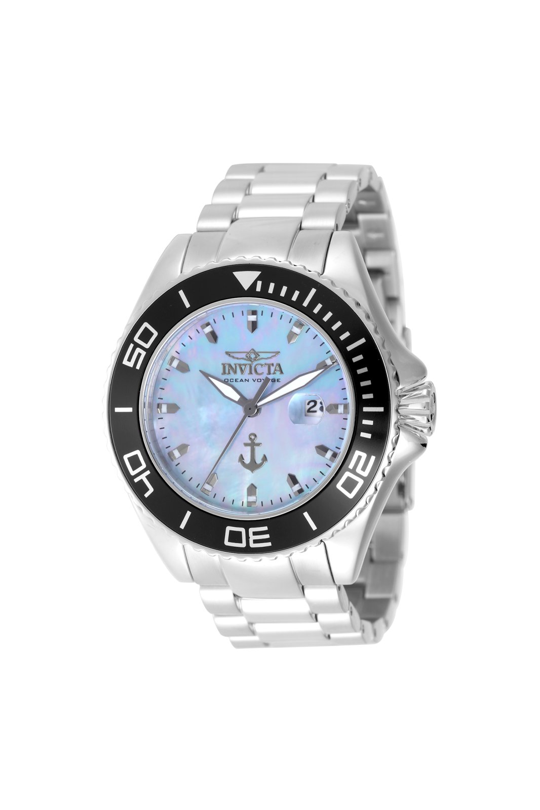 Invicta OCEAN VOYAGE 49643 Herrklocka - Kvartsverk - Rostfritt Stål med Moderpärlskiva - 48 mm