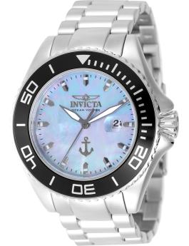 Invicta OCEAN VOYAGE 49643 Herreur - Quartz Urværk - Rustfrit Stål med Perlemorsskive - 48 mm