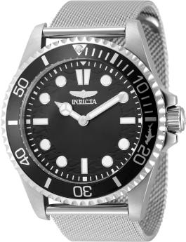Invicta Pro Diver 49685 Reloj de Hombre - Movimiento de Cuarzo - Acero Inoxidable con Esfera Negra - 43 mm