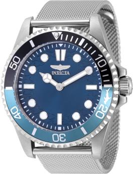 Invicta Pro Diver 49686 Reloj de Hombre - Movimiento de Cuarzo - Acero Inoxidable con Esfera Azul - 43 mm