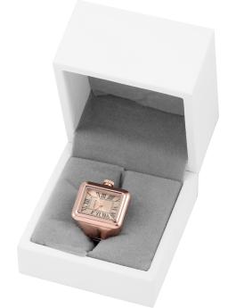 Invicta Mini Ring Watch 49896 Relógio Feminino - Movimento Quartz - Aço Inoxidável com Mostrador em Ouro Rosa - 18 mm