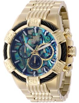 Invicta Bolt 49899 Relógio Masculino - Movimento Quartz - Aço Inoxidável com Mostrador Azul - 51 mm