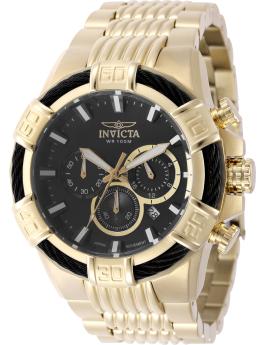 Invicta Bolt 49905 Relógio Masculino - Movimento Quartz - Aço Inoxidável com Mostrador Preto - 51 mm