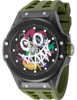Invicta Sea Base - Rogue 50006 Relógio Masculino - Movimento Quartz - Plástico com Mostrador Preto - 45 mm