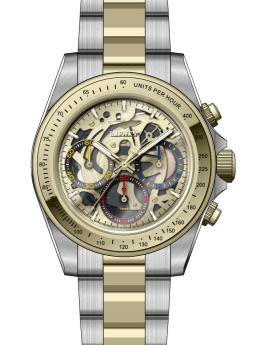 Invicta Speedway 50276 Rel&oacute;gio Masculino - Movimento de Quartzo - A&ccedil;o Inoxid&aacute;vel com Mostrador Dourado - 39 mm