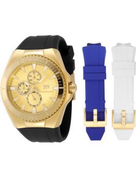 TechnoMarine Cruise TM-124018 Relógio Masculino - Movimento de Quartzo - Aço Inoxidável com Mostrador Dourado - 45 mm