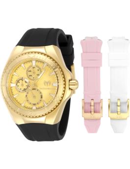 TechnoMarine Cruise TM-124022 Orologio da Donna - Movimento al Quarzo - Acciaio Inossidabile con Quadrante Dorato - 40 mm
