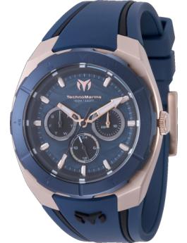 TechnoMarine Cruise TM-125030 Men's Watch - Quartz Movement - Stainless Steel with Blue Dial - 43 mm
