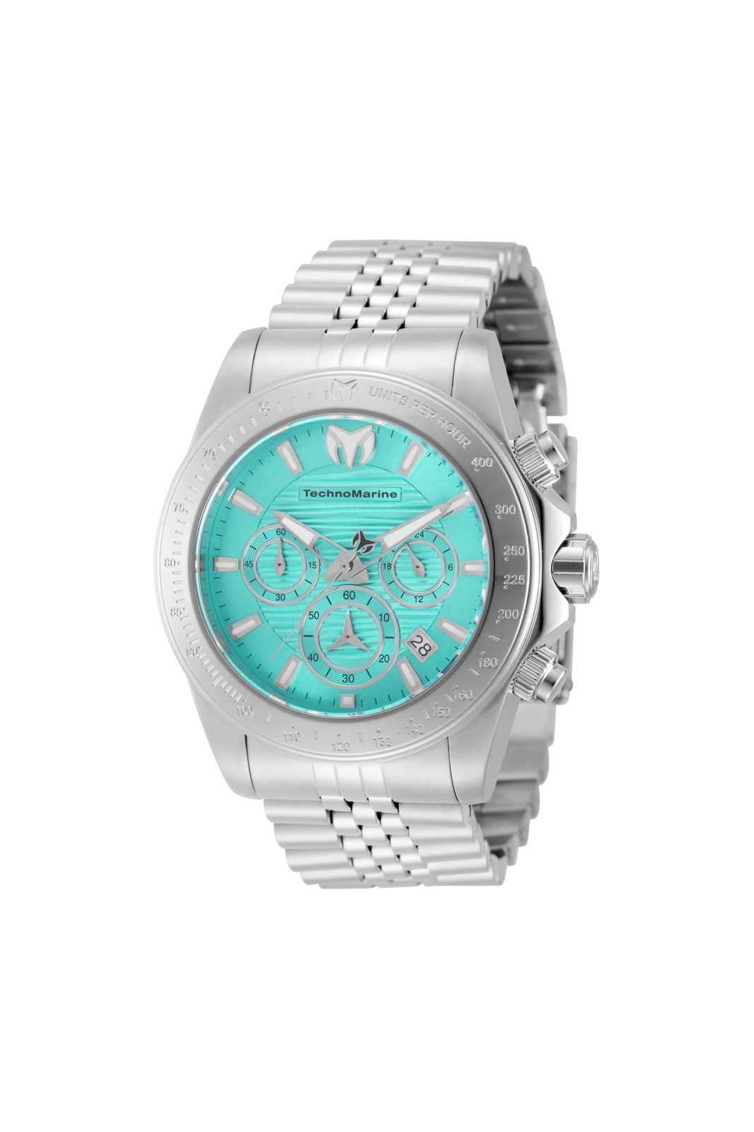 TechnoMarine Manta TM-225011 Herrenuhr - Quarzwerk - Edelstahl mit blauem Zifferblatt - 42 mm