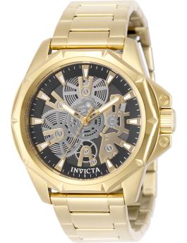 Invicta Objet D Art 50380 Reloj de Hombre - Movimiento de Cuarzo - Acero Inoxidable con Esfera Negra - 44 mm