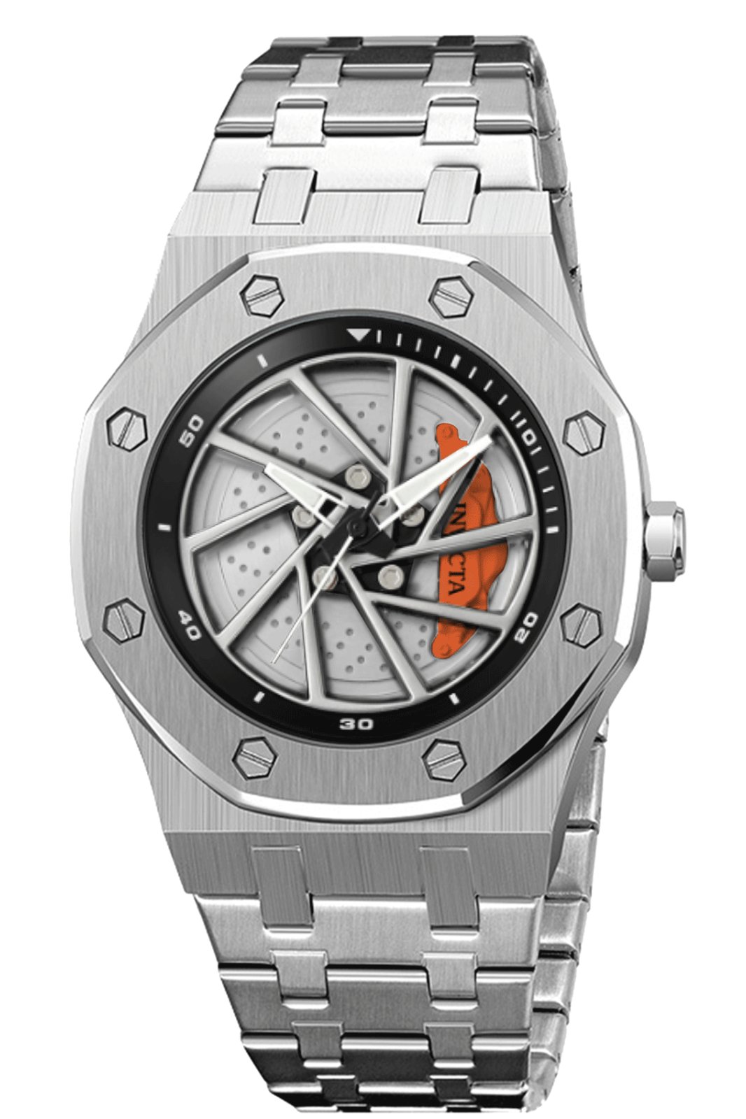 Invicta Speedway 69484 Men's Watch - Quartz Movement - Stainless Steel with Black Dial - 42 mm