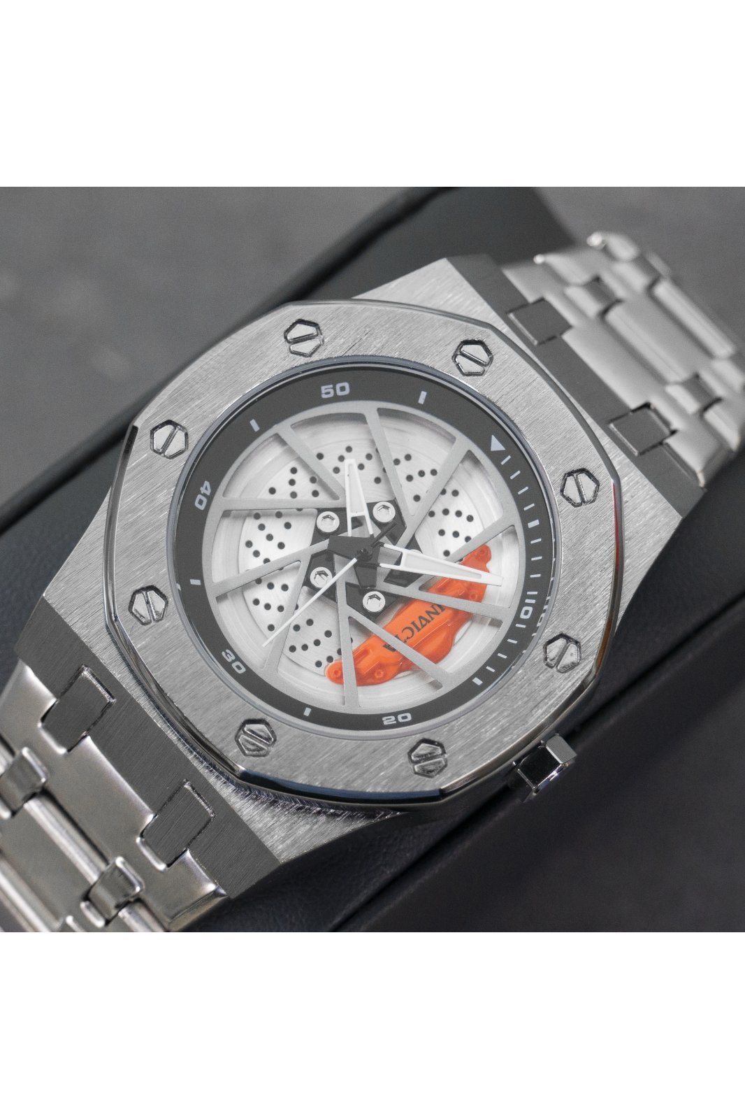 Invicta Speedway 69484 Men's Watch - Quartz Movement - Stainless Steel with Black Dial - 42 mm