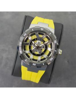 Invicta Racing 49443 Reloj de Hombre - Movimiento de Cuarzo - Acero Inoxidable con Esfera Amarilla - 46 mm