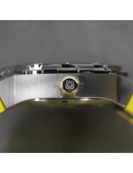 Invicta Racing 49443 Reloj de Hombre - Movimiento de Cuarzo - Acero Inoxidable con Esfera Amarilla - 46 mm