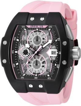 Invicta Racing 48336 Reloj de Hombre - Movimiento de Cuarzo - Acero Inoxidable con Esfera Negra - 47 mm