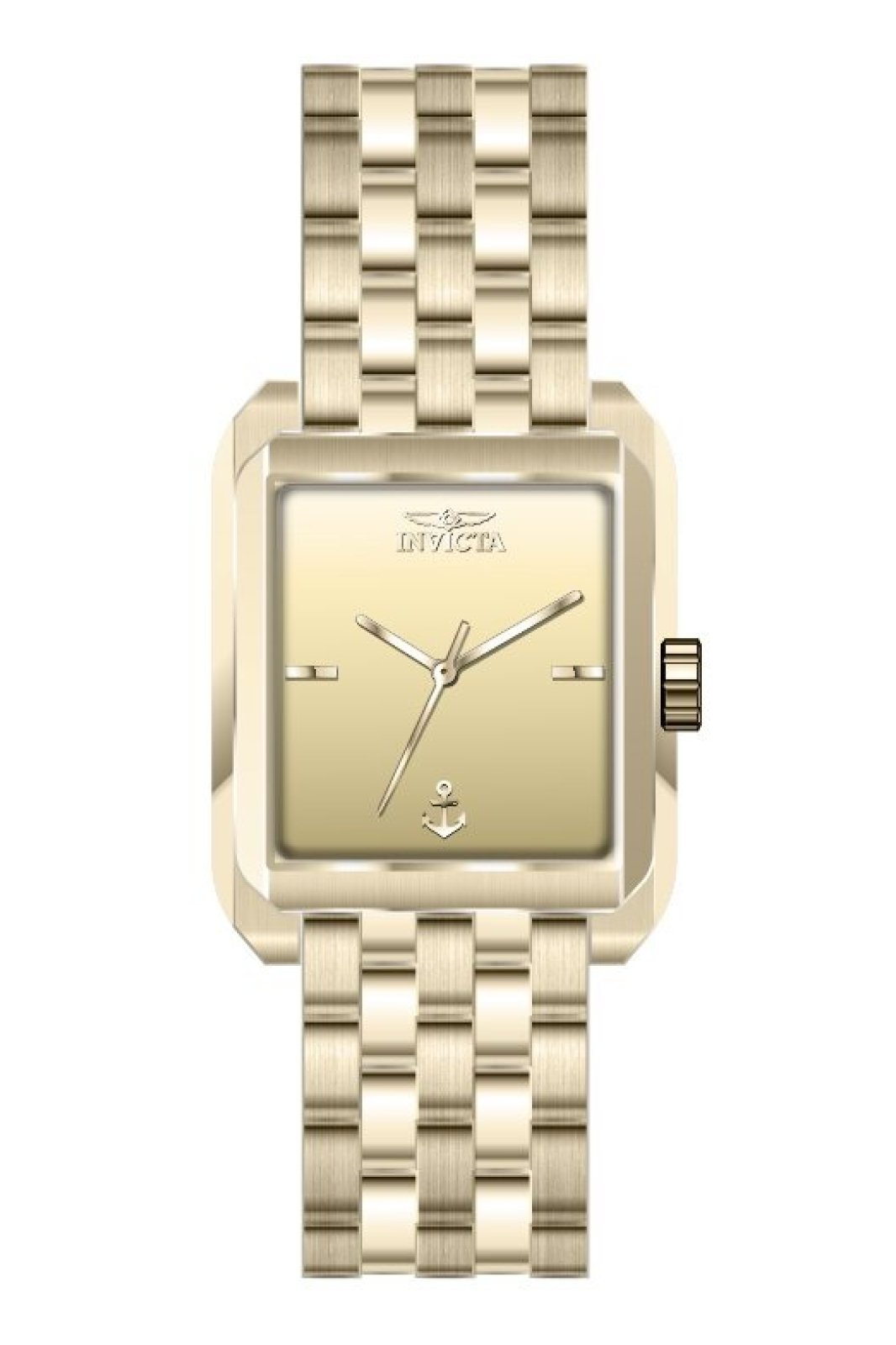Invicta OCEAN VOYAGE 49978 Damklocka - Quartz Rör - Rostfritt Stål med Guld Urskiva - 25 mm