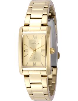 Invicta OCEAN VOYAGE 50002 Damklocka - Kvartsr&ouml;relse - Rostfritt St&aring;l med Guld Urskiva - 21 mm