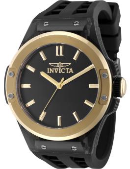 Invicta Sea Base 50015 Reloj para Hombre - Movimiento de Cuarzo - Acero Inoxidable con Esfera Negra - 45 mm