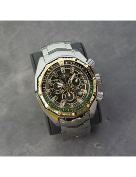 Invicta Akula 49636 Orologio da Uomo - Movimento al Quarzo - Acciaio Inossidabile con Quadrante Verde - 55 mm