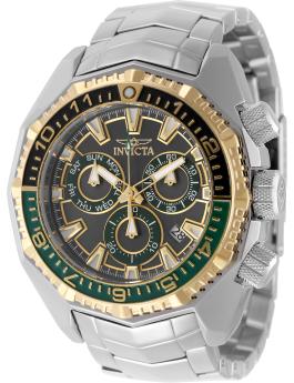 Invicta Akula 49636 Men's Watch - Quartz Movement - Stainless Steel with Green Dial - 55 mm