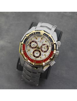 Invicta Akula 49637 Orologio da Uomo - Movimento al Quarzo - Acciaio Inossidabile con Quadrante Argento - 55 mm