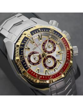 Invicta Akula 49637 Orologio da Uomo - Movimento al Quarzo - Acciaio Inossidabile con Quadrante Argento - 55 mm