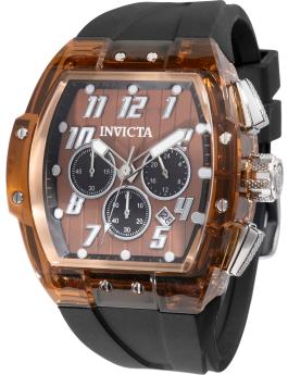 Invicta S1 Rally 50086 Relógio Masculino - Movimento de Quartzo - Aço Inoxidável com Mostrador Marrom - 47 mm
