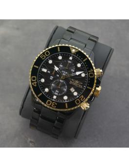Invicta Pro Diver 50222 Men's Watch - Quartz Movement - Stainless Steel with Black Dial - 53 mm
