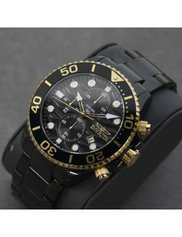 Invicta Pro Diver 50222 Men's Watch - Quartz Movement - Stainless Steel with Black Dial - 53 mm