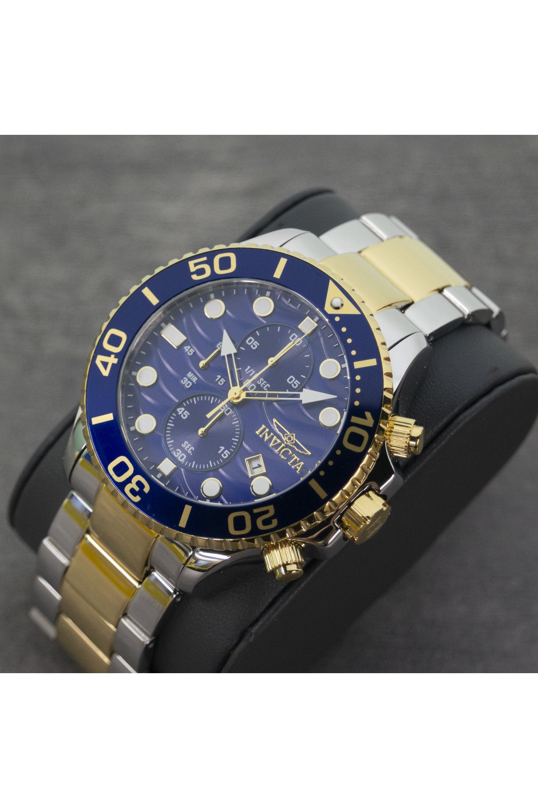 Invicta Pro Diver 50224 Men's Watch - Quartz Movement - Stainless Steel with Blue Dial - 53 mm