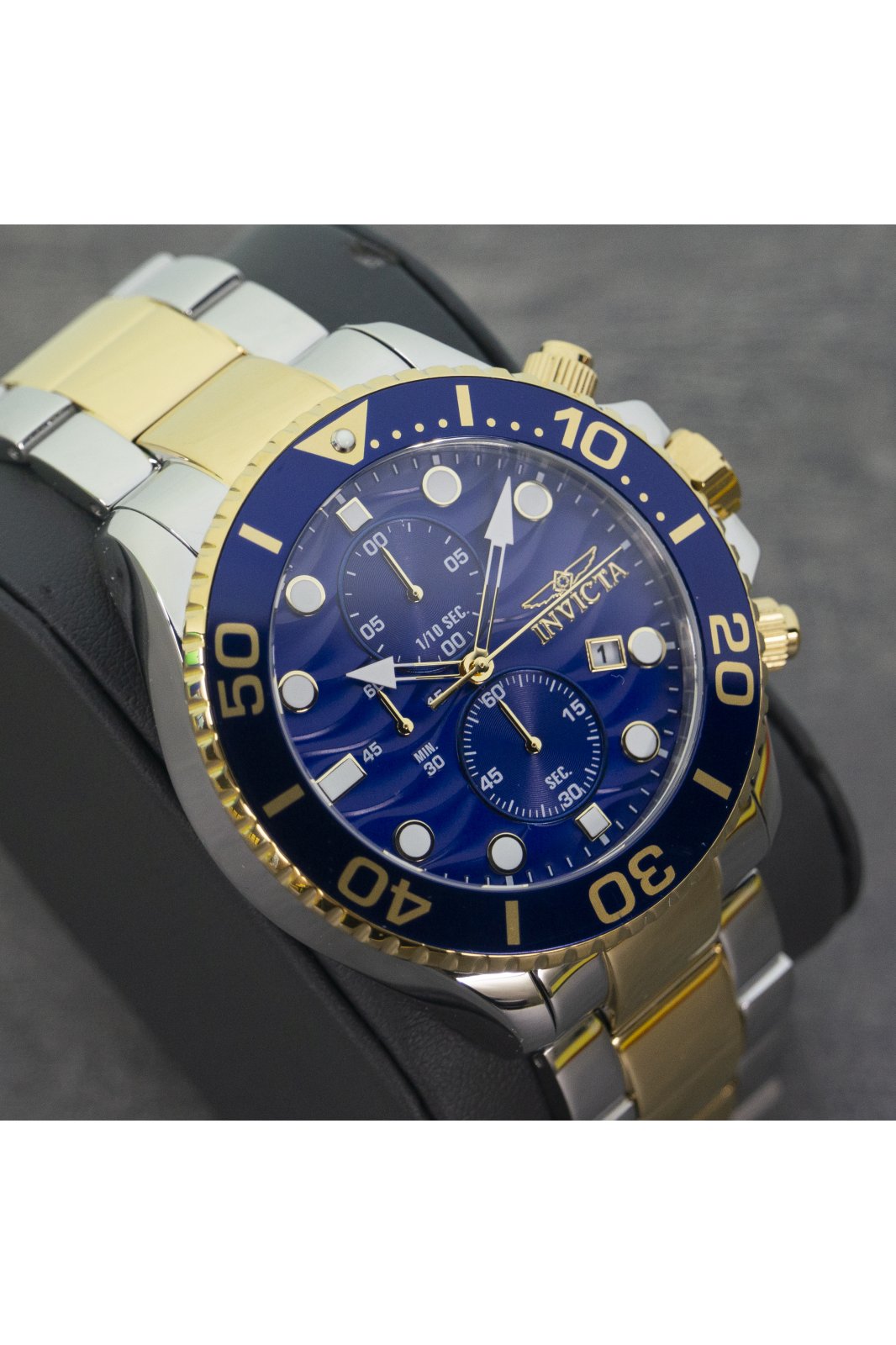Invicta Pro Diver 50224 Men's Watch - Quartz Movement - Stainless Steel with Blue Dial - 53 mm