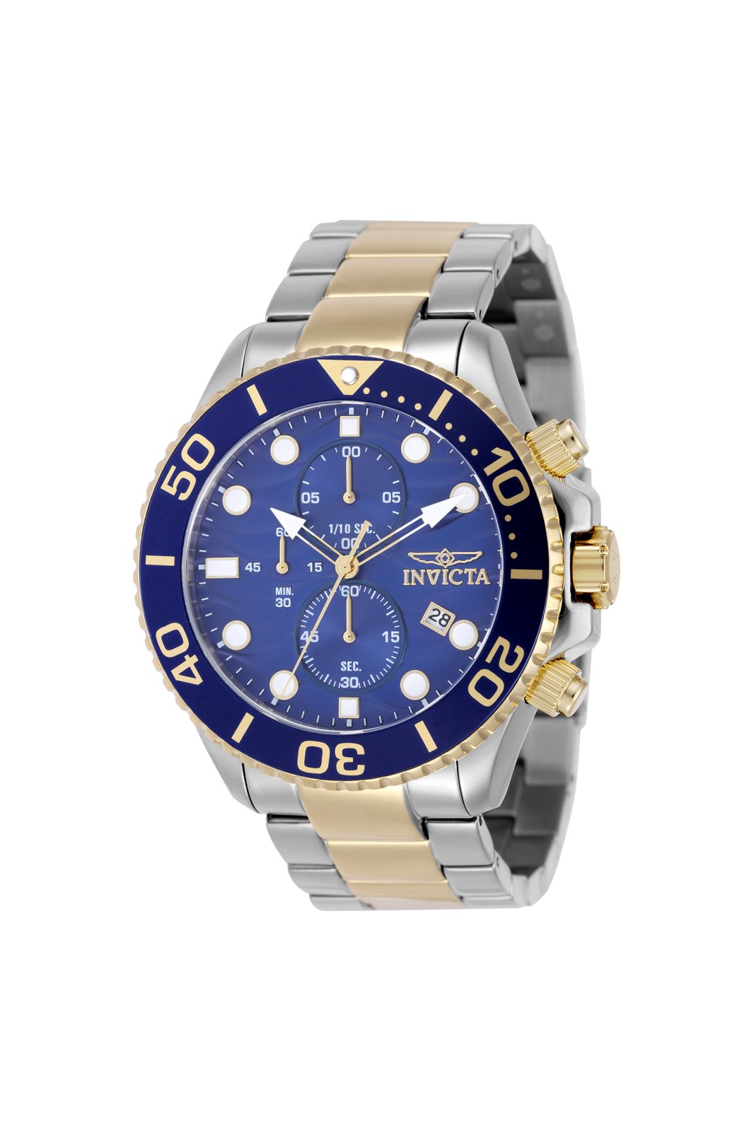 Invicta Pro Diver 50224 Men's Watch - Quartz Movement - Stainless Steel with Blue Dial - 53 mm