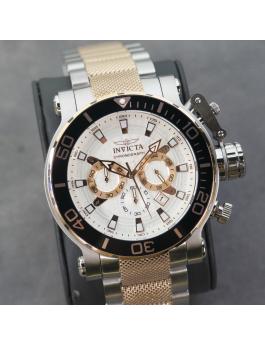 Invicta Coalition Forces 50232 Reloj para Hombre - Movimiento de Cuarzo - Acero Inoxidable con Esfera Plateada - 52 mm