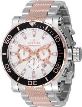 Invicta Coalition Forces 50232 Reloj para Hombre - Movimiento de Cuarzo - Acero Inoxidable con Esfera Plateada - 52 mm
