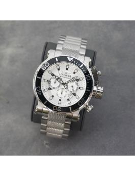 Invicta Coalition Forces 50235 Reloj de Hombre - Movimiento de Cuarzo - Acero Inoxidable con Esfera Plateada - 52 mm