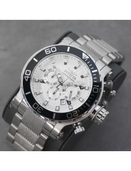 Invicta Coalition Forces 50235 Reloj de Hombre - Movimiento de Cuarzo - Acero Inoxidable con Esfera Plateada - 52 mm