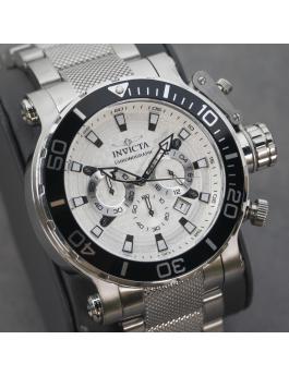 Invicta Coalition Forces 50235 Reloj de Hombre - Movimiento de Cuarzo - Acero Inoxidable con Esfera Plateada - 52 mm