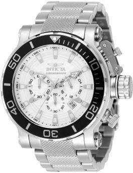 Invicta Coalition Forces 50235 Herrenarmbanduhr - Quartz Uhrwerk - Edelstahl mit silbernem Zifferblatt - 52 mm