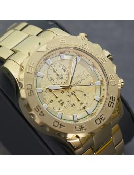 Invicta Pro Diver 50248 Reloj de Hombre - Movimiento de Cuarzo - Acero Inoxidable con Esfera Dorada - 54 mm