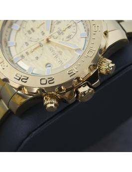Invicta Pro Diver 50248 Reloj de Hombre - Movimiento de Cuarzo - Acero Inoxidable con Esfera Dorada - 54 mm