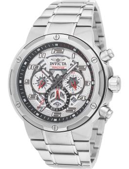 Invicta S1 Rally 50255 Herren Uhr - Quartz Bewegung - Edelstahl mit Silbernem Zifferblatt - 49 mm