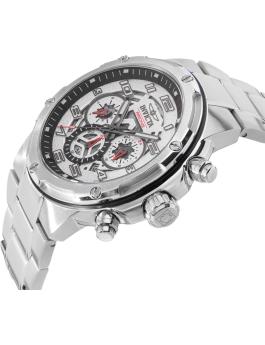 Invicta S1 Rally 50255 Relógio Masculino - Movimento Quartz - Aço Inoxidável com Mostrador Prateado - 49 mm
