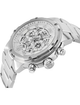 Invicta S1 Rally 50256 Reloj para Hombre - Movimiento de Cuarzo - Acero Inoxidable con Esfera Plateada - 49 mm
